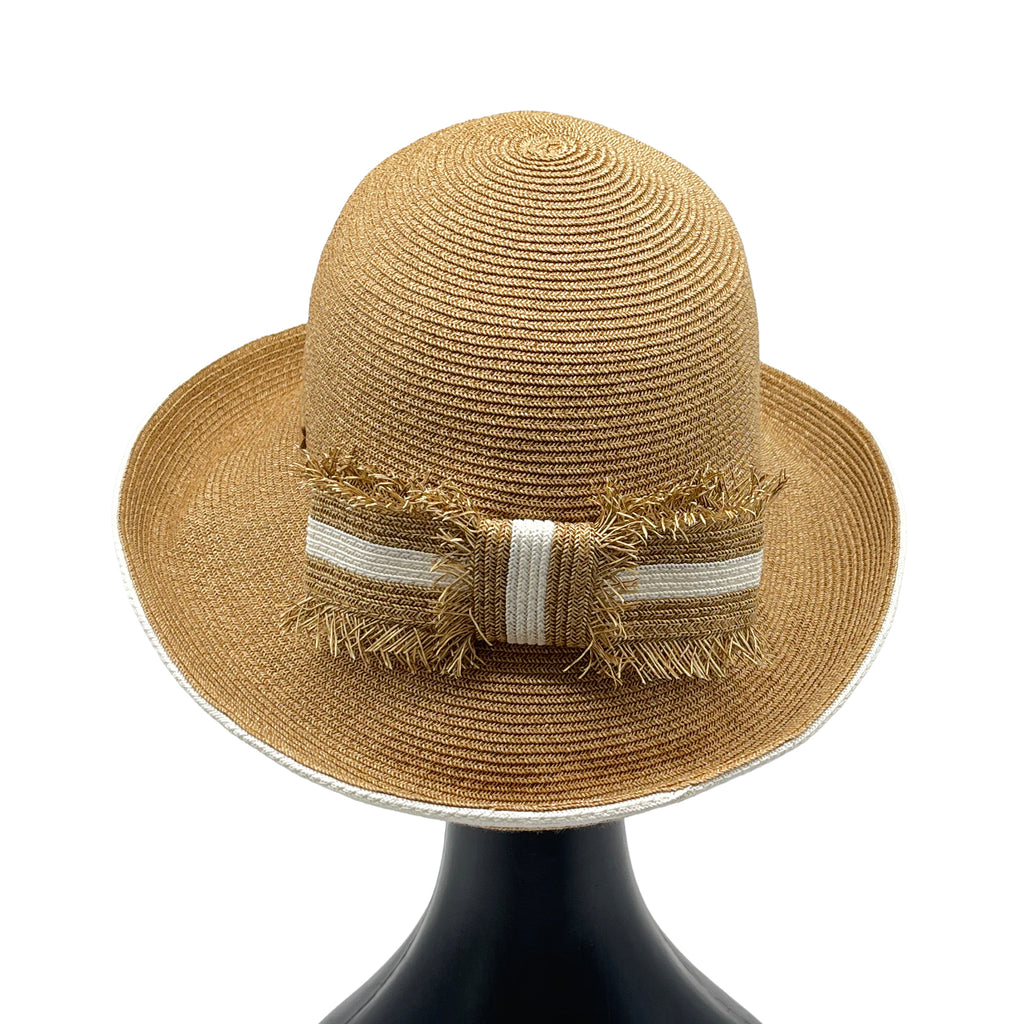 Ocean Bow Girl Tan White