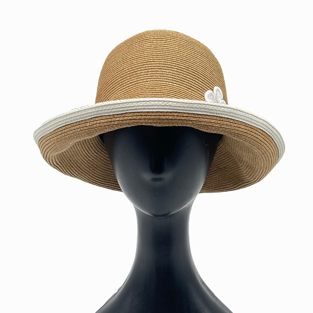 Mami Flower Girl Tan White