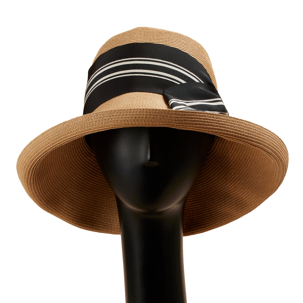 Risako Stripe Nude Black