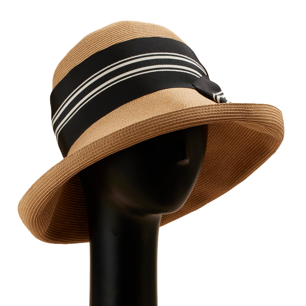 Risako Stripe Nude Black