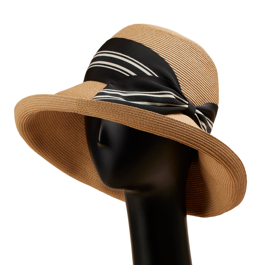 Risako Stripe Nude Black